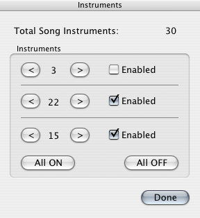 Instrument Window